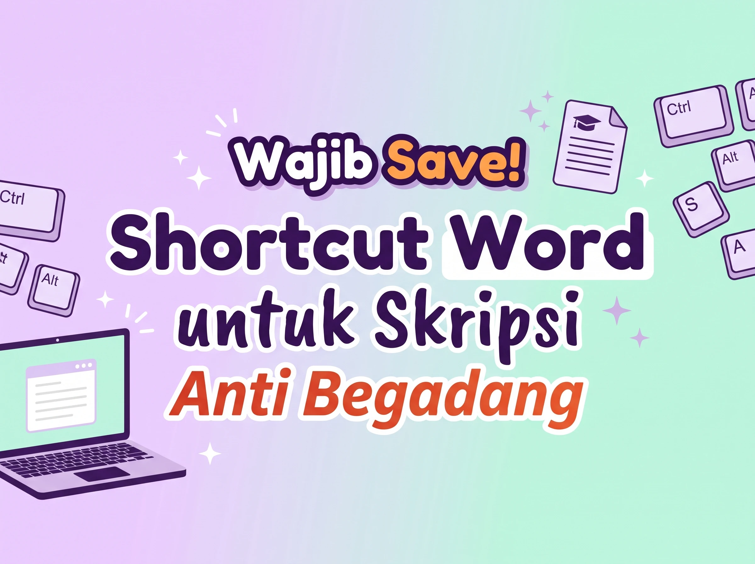 Wajib Save! Shortcut Microsoft Word yang Bikin Skripsianmu Cepet Kelar!